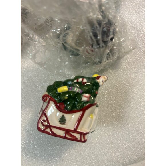 Vintage Spode Christmas Tree Napkin Rings set of 4 2004 Excellent In Original Bo - Picture 10 of 11